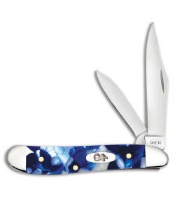 Case Cutlery Crackle Blue Kirinite Peanut (2.125 Polish)