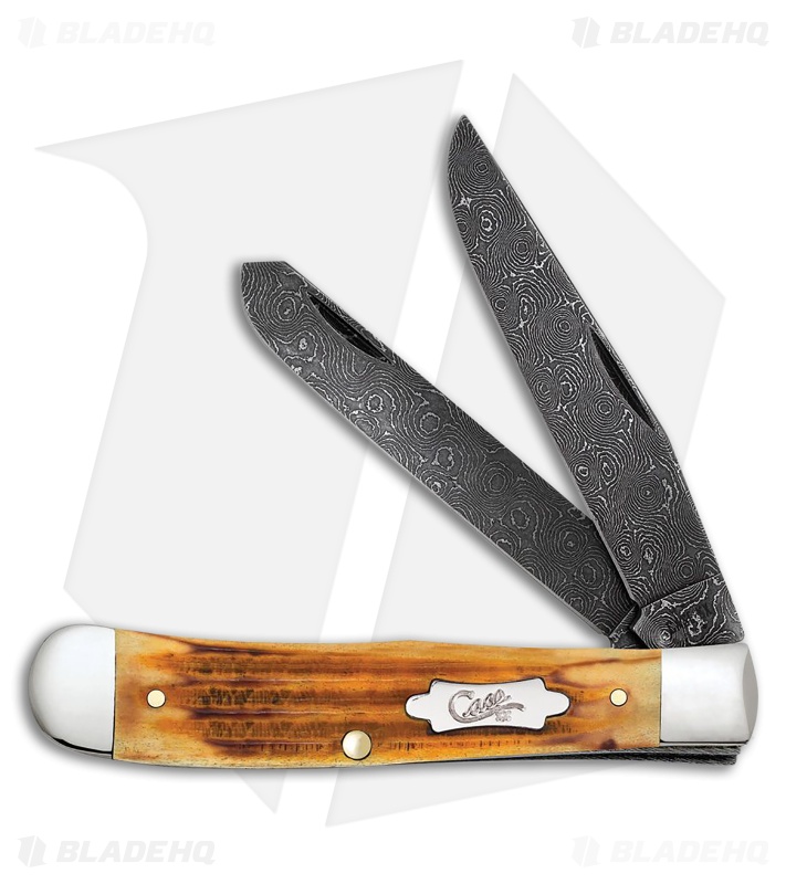 Case Knives Trapper Knife 4.1" Burnt Goldenrod Second Cut Bone (6254DAM) 52420