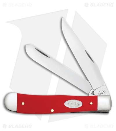 Case Knives Trapper Knife Red Smooth Synthetic 4254 SS