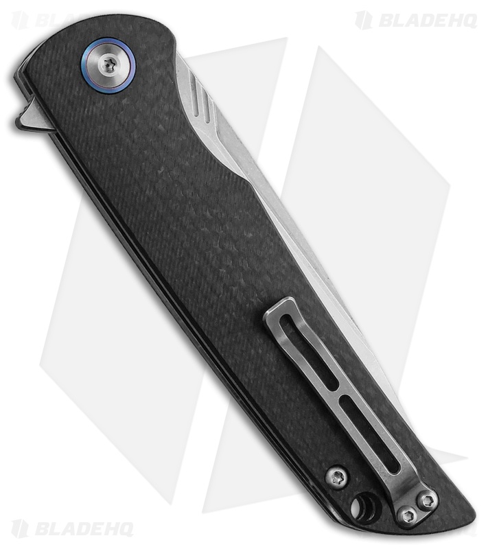 CH KNIVES Black Carbon Fiber Liner Lock - Blade HQ