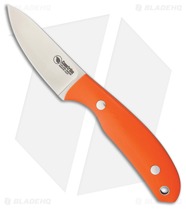 Casstrom Safari Mini Hunter Fixed Blade Knife Orange G-10