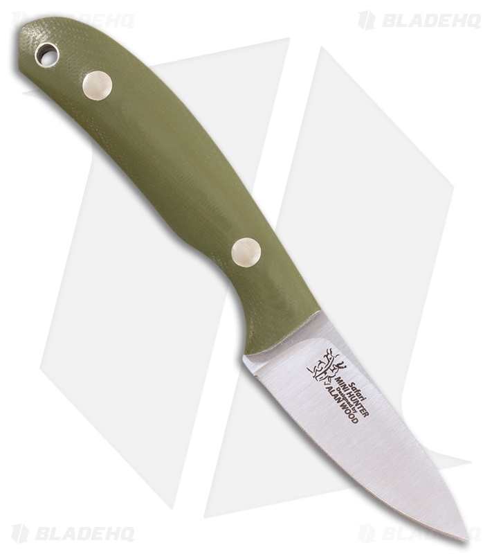 Casstrom Safari Mini Hunter Fixed Blade Knife Green G-10