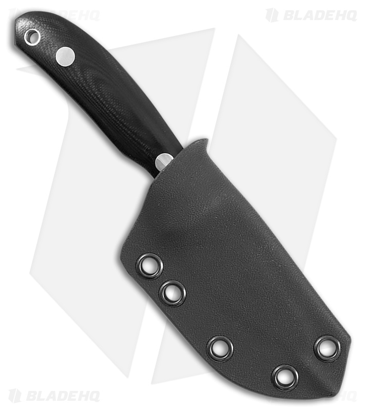 Casstrom Safari Mini Hunter Fixed Blade Knife Black G-10 (2.6" Satin) LH