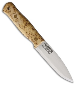 Casstrom Lars Fält Bushcraft Fixed Blade Knife Curly Birch (4.5&quot; Satin) | 86310