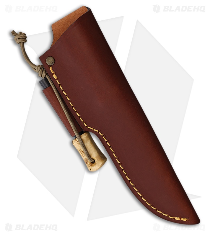 Casstrom Lars Fält Bushcraft Fixed Blade Knife Curly Birch (4.5" Satin)