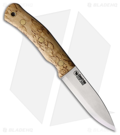 Casstrom No.10 Swedish Forest Knife SFK Fixed Blade Curly Birch (4" Sat) CI14104
