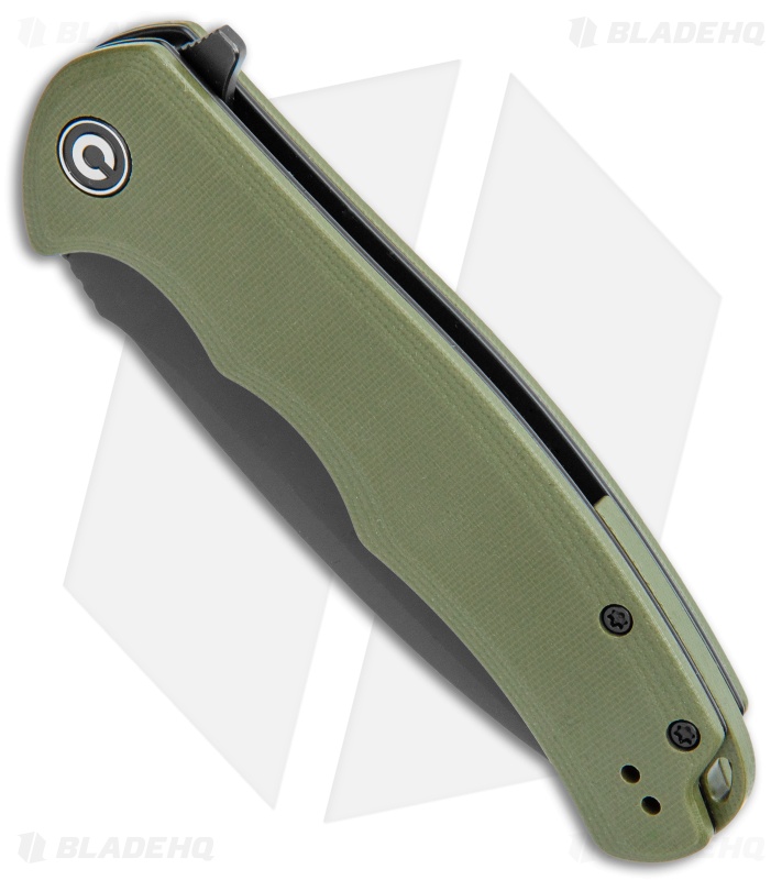 CIVIVI Praxis Flipper Liner Lock Knife OD Green G-10 (3.75" Black) C803F