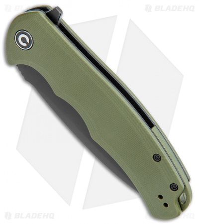 CIVIVI Praxis Flipper Liner Lock Knife OD Green G-10 (3.75" Black) C803F