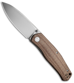 CIVIVI Sokoke Liner Lock Knife Brown Micarta (3.35" BB) C22007-3