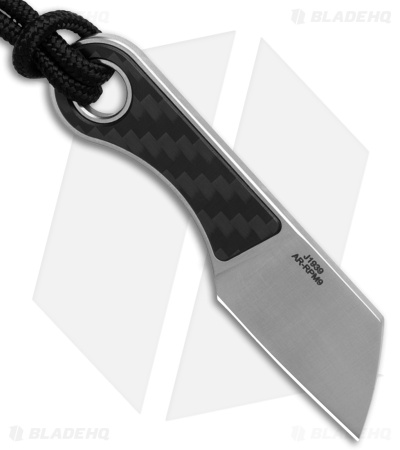 CJRB Chip Cleaver Fixed Blade Knife Carbon Fiber (1.2" Satin AR-RPM9) J1939-CF
