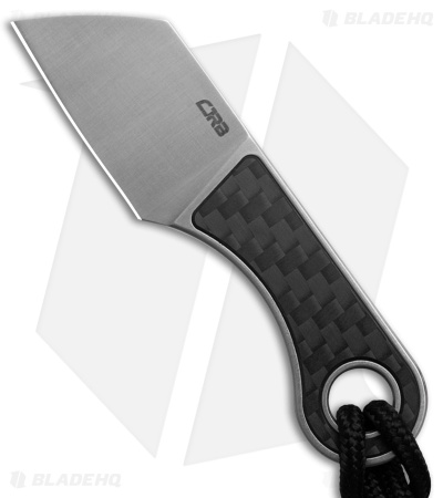 CJRB Chip Cleaver Fixed Blade Knife Carbon Fiber (1.2" Satin AR-RPM9) J1939-CF