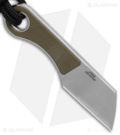 CJRB Chip Cleaver Fixed Blade Knife Green G-10 (1.2" Satin AR-RPM9) J1939-GN