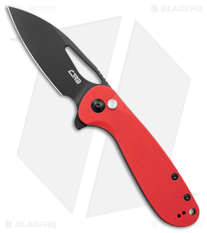 CJRB LAGO Knife Red G-10 + Black J1926-BRE - Blade HQ