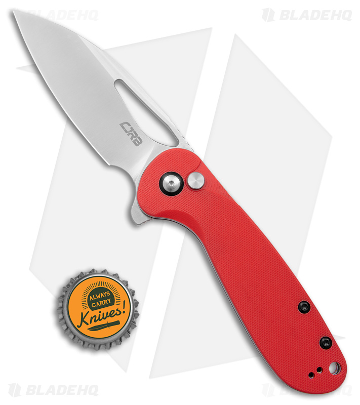 CJRB LAGO Knife Red G-10 + Satin J1926-RE - Blade HQ