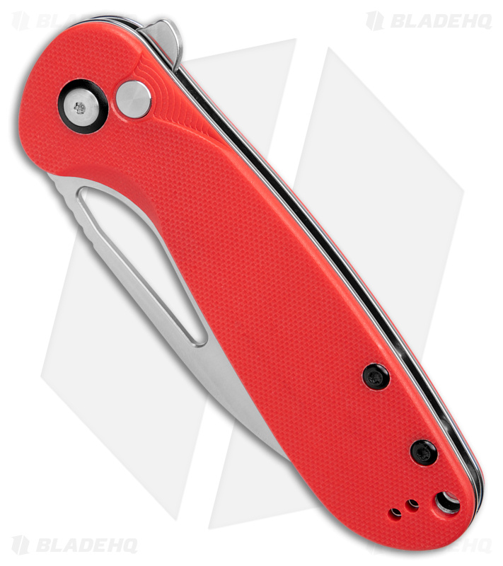 CJRB LAGO Knife Red G-10 + Satin J1926-RE - Blade HQ