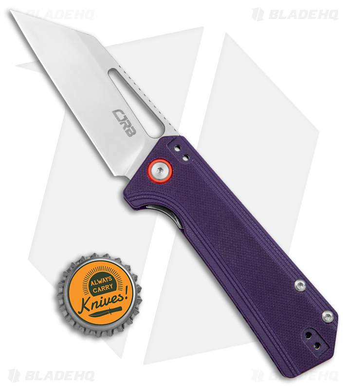 CJRB Ruffian Liner Lock Knife Purple G-10 (Satin) - Blade HQ