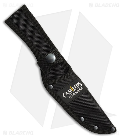 Camillus Hawker Fixed Blade Knife Black TPR (4" Satin 420)