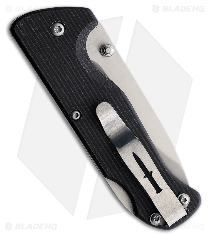 Camillus Bushcrafter Mini Lockback Knife Black Linen Micarta (3" Satin)