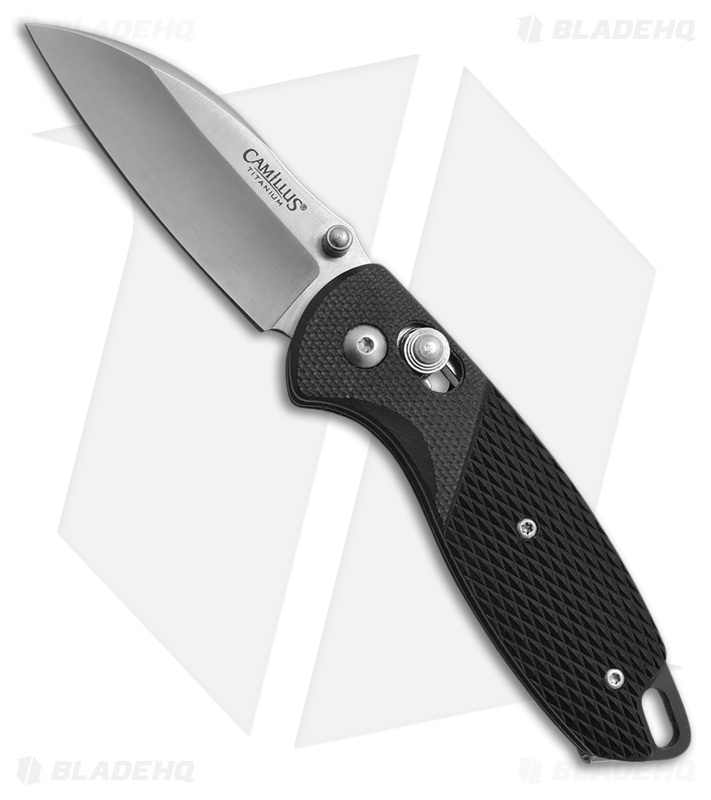Camillus CUDA Bolt Sliding Lock Knife Black GFN (2.5" Satin)