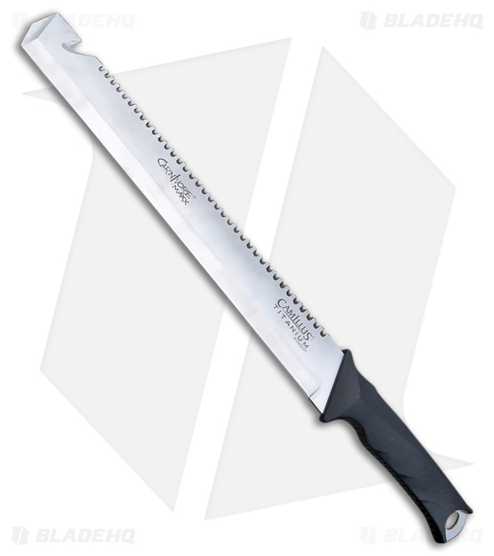 Camillus Carnivore Maxx 2 Machete Knife Black Rubber (16.25" Satin)