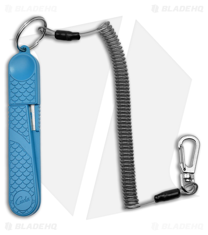 Cuda 4" Braid Nipper w/ Lanyard (Blue)