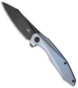 CMB Made Knives Dagon Frame Lock Knife Blue Titanium (3.6" Black M390)