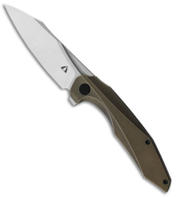 CMB Made Knives Dagon Frame Lock Knife Dark Bronze Titanium (3.6" SW M390)