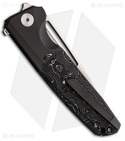 CMB Made Knives Darma Liner Lock Knife Ti + Black/White CF (3.7" Satin)