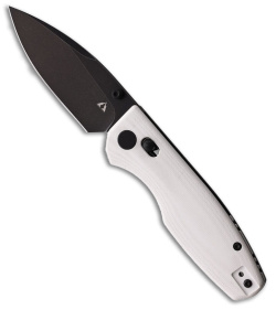 CMB Made Knives Predator Axis Lock Knife White G-10 (3.4" Black)