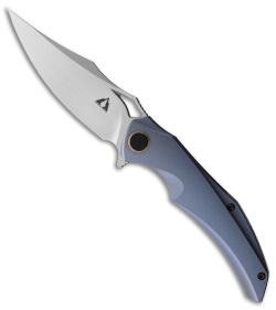 CMB Made Knives Prowler Frame Lock Knife Blue Titanium (3.7" M390)