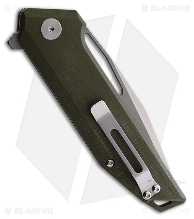 CMB Made Knives Lurker Liner Lock Knife Green G-10 (3.4" Satin D2)