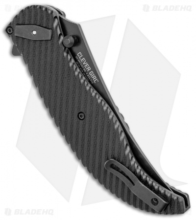 CRKT Clever Girl Folder Deadbolt Lock Knife Black G-10 (4" Black)  2640