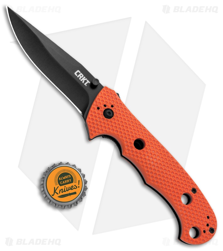 CRKT Hammond Cruiser | LAWKS Liner Lock Knife | Orange/Black