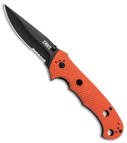 CRKT Hammond Cruiser LAWKS Liner Lock Knife Orange (3.75" Black Serr) 7914ORB