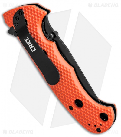 CRKT Hammond Cruiser LAWKS Liner Lock Knife Orange (3.75" Black Serr) 7914ORB