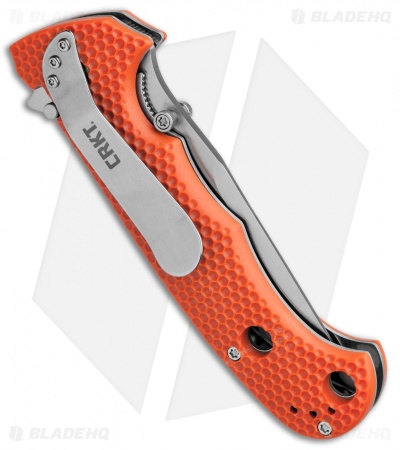 CRKT Hammond Cruiser LAWKS Liner Lock Knife Orange (3.75" Satin Serr) 7914OR 