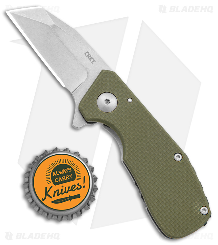 CRKT Razelcliffe Frame Lock Knife OD Green G-10 - Blade HQ