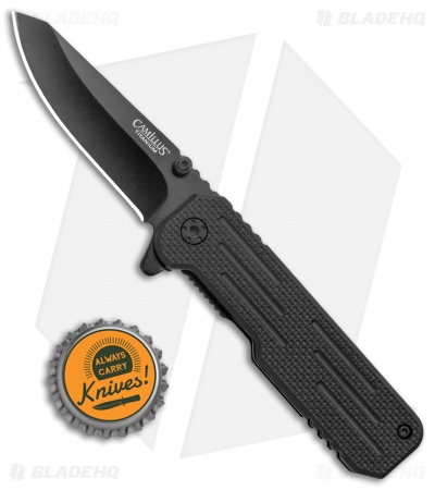 Camillus Titanium Choff Frame Lock Knife Black GFN (2.75" Back)