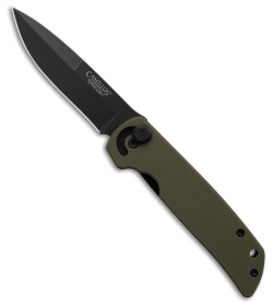 Camillus Cuda Mini Liner Lock Knife Green G-10 (3" Black)