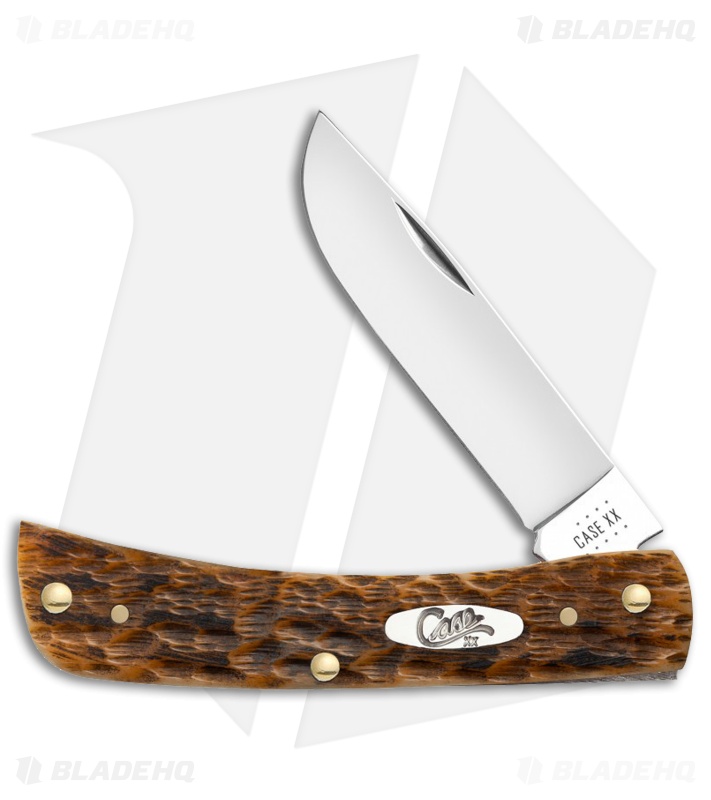 Case Knives Sod Buster Jr. Knife - Peach Seed Jig Amber Bone