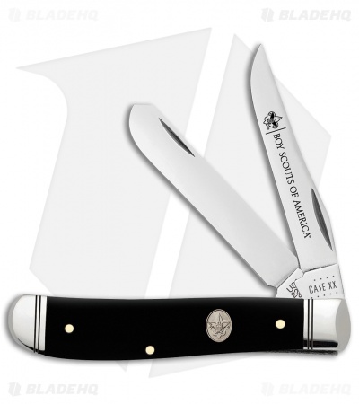 Case BSA Mini Trapper Knife Smooth Black Synthetic (3.5" - 2207 SS) 