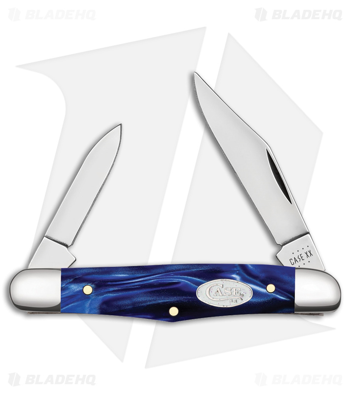 Case Cutlery Small Swell Center Jack Knife Smooth Blue Pearl Kirinite®