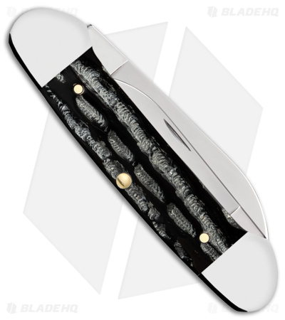 Case Knives Canoe Knife 3.6" Black Jigged Buffalo Horn (BH2131 SS) 65029