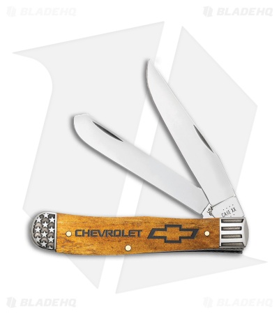 Case Cutlery Chevrolet®   Trapper Embellished Antique Bone