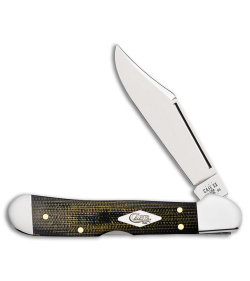 Case Knives Mini CopperLock Lockback Knife 2.7" Green Micarta 23475