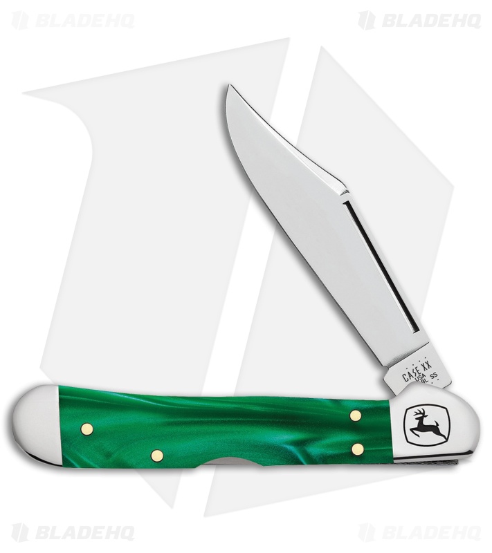 Case Cutlery Mini Copperlock John Deere Green - Blade HQ