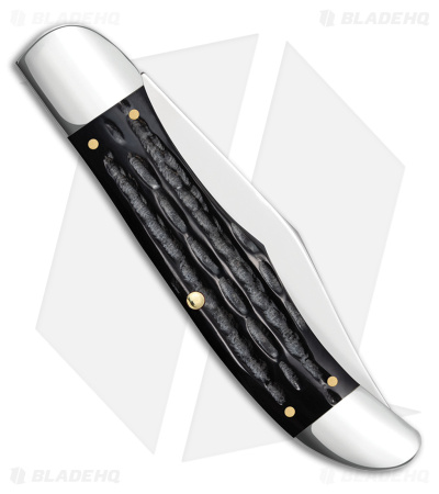 Case Knives Folding Hunter Knife 5.25" Black Jig Buffalo Horn (BH265 SS) 65030