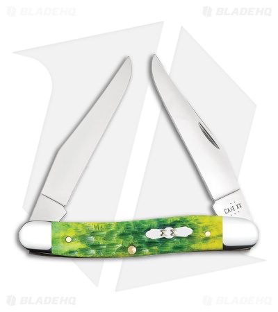 Case Knives Muskrat Knife 3.9" Peach Seed Jig Green Apple Bone (MUSKRAT SS)