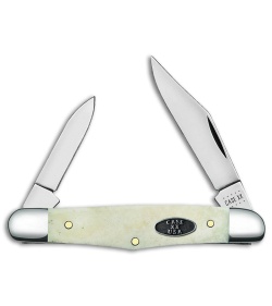 Case Cutlery Half Whittler Pocket Knife 3.25" Smooth Natural Bone (6208 CV)