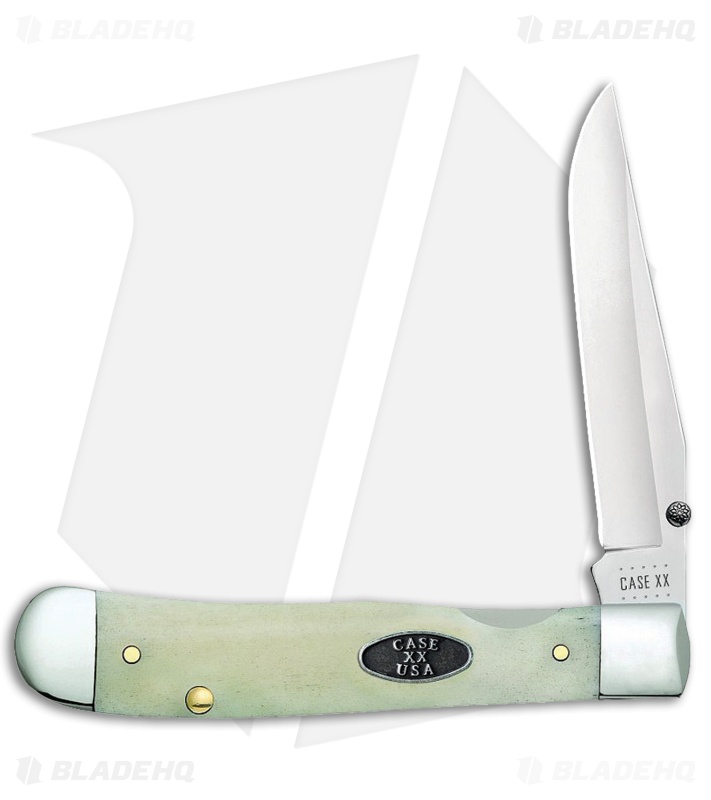 Case Cutlery Kickstart TrapperLock Knife Assisted Smooth Natural Bone (6154ACCV)